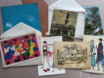 SET of 8 Polish music flexis - C. Francis, Streisand, Purple, Bee Gess, P. Anka