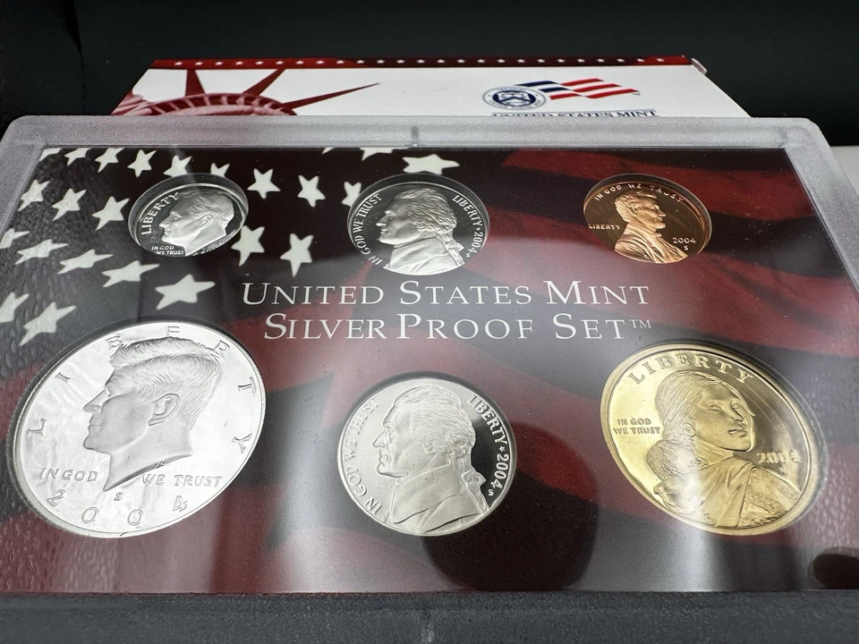 2004 United States Mint Silver Proof Set in Box with COA - 11 Coin Set - Image 4 of 4