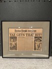 Framed Boston Herald Sep 13 1979 Newspaper CARL YASTRZEMSKI 3000 Hit 16x20 — photo 1