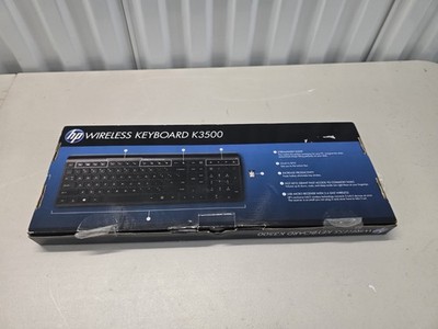 HP Wireless Keyboard K3500 Black Dongle  Open Box New