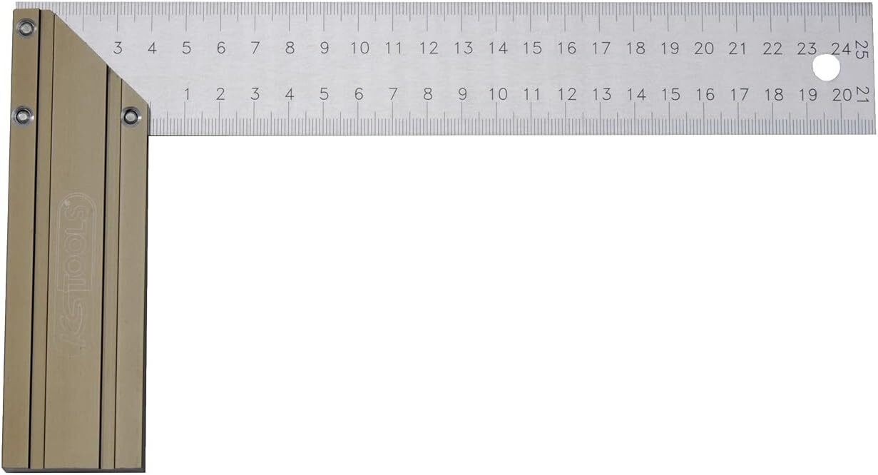 Equerre droite et d'onglet KS Tools 300.0223 outil de mesure acier 400mm