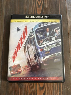 Speed (4K Ultra HD UHD & Blu-ray) No Digital Copy. Complete In Box CIB. Tested.