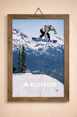 BURTON * Vintage Snowboard Ad Wall Decor, Unframed Poster / Prints
