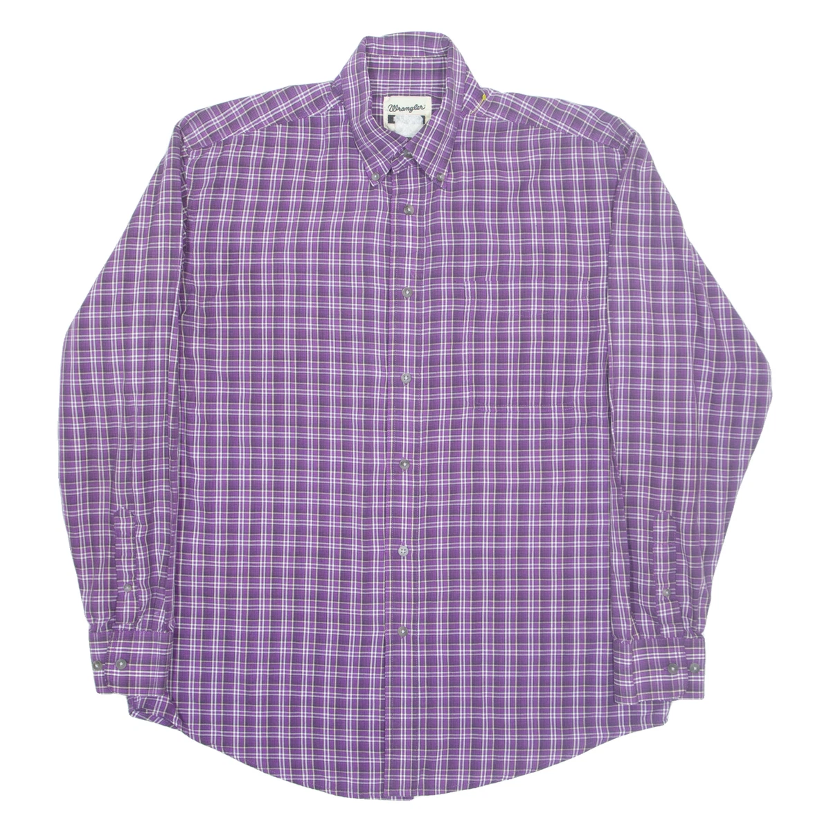 Camicia Uomo Elasticizzata A Righe Viola E Bianco | Maniche Lunghe Con Bottoni Casual