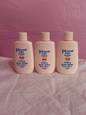 3  Original Formula Johnson's Baby Lotion Pink Bottle 1 oz Discontinued Sealed