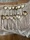 Wallace Violet Sterling Cream Soup Spoons – Pat April 1897 – Antique Victorian”