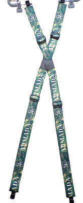 Armada SKIS CAMO Stage Style Suspenders With Rarer Pattern EUC