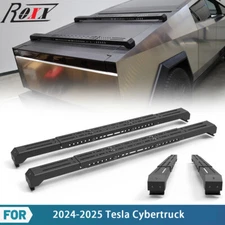 Modular For 2024 2025 Tesla Cybertruck 2* Rear Roof Cargo Rail Rack Cross Bar