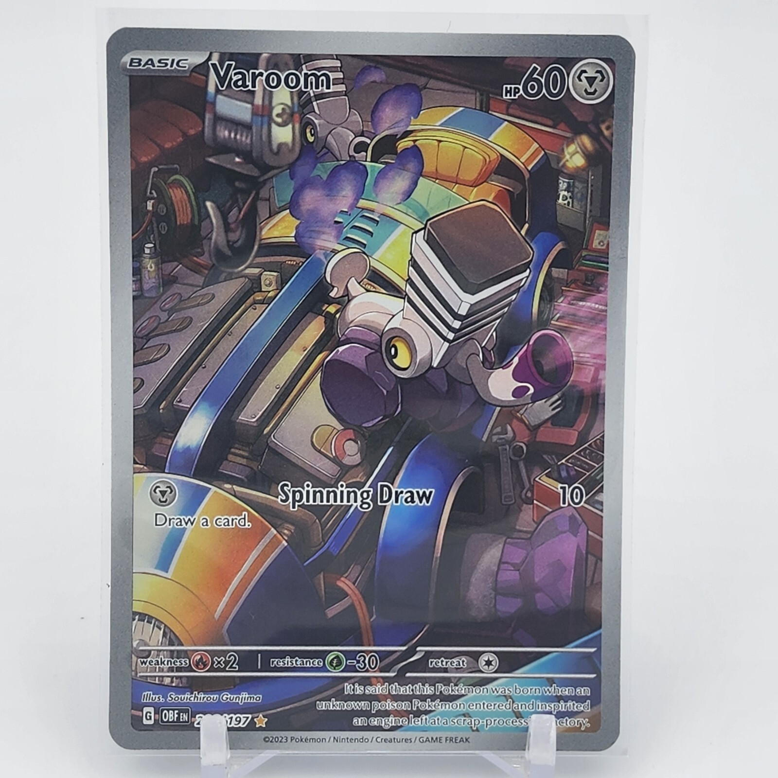 Varoom - 206/197 - Illustration Rare - Obsidian Flames - Pokemon Card - NM/M