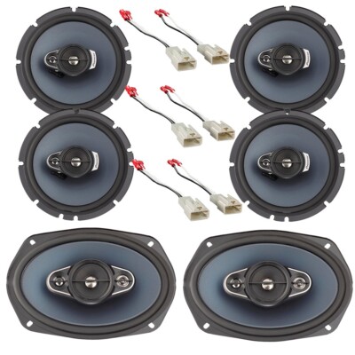 Pioneer Bundle Front-Rear Door + Tailgate Speakers for 2010-2022