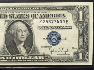 Image Is Loading 1935 D Silver Certificate 1 Dollar Bill Blue Image Is Loading 1935 D Silver Certificate 1 Dollar Bill Blue