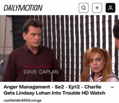Television Script Anger Management Charlie Sheen Lindsay Lohan