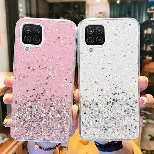 For Samsung Galaxy A15 A34 A55 5G S24 Glitter Silicone Soft Clear Case Cover - Picture 6 of 27