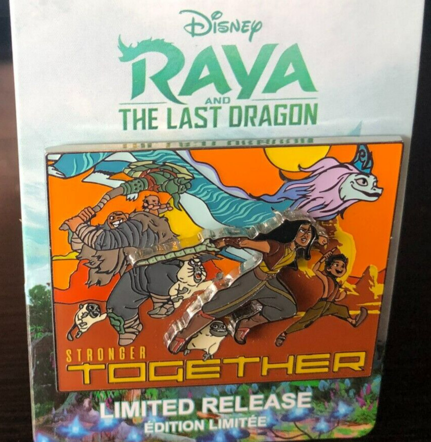 Disney pin 152935 Raya and the Last Dragon Stronger Together 3d dragon LE gift