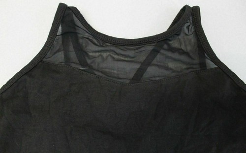 IEFIEL Girl's Mesh Panel Strappy Back Dance Bodysuit LV5 Black Size 3XL NWT - Picture 2 of 4