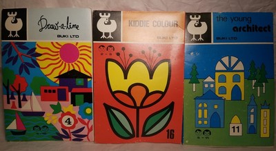 Vintage Young Architect Draw-a-line Kiddie Colour shapemaker drawing Buki learn