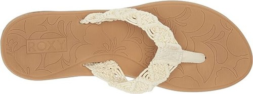 NEU Roxy Damen Colbee Hi Flip Flop Sport Sandale cremefarben gehäkelt Größe 11 - Bild 4 von 11