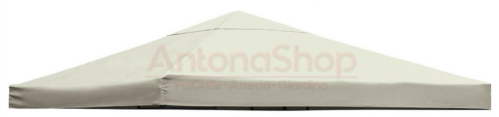 Top Copertura ricambio per Gazebo 3X4 Poliestere colore Bianco