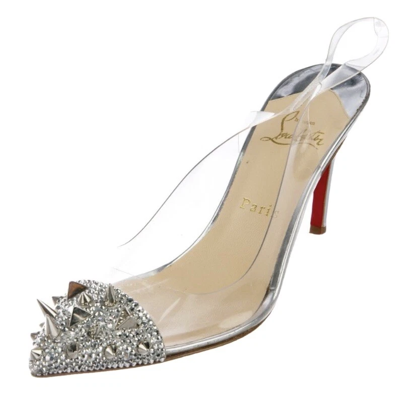 Christian louboutin clear clearance heels