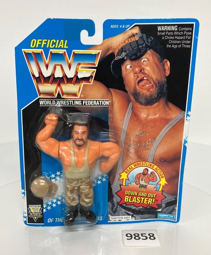 WWF wwe Vintage Wrestler Blue Card BUSHWACKER LUKE...