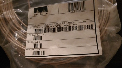 Cable CISCO T3 número de pieza 2CBLE-SMB-BNC-F - Imagen 1 de 2