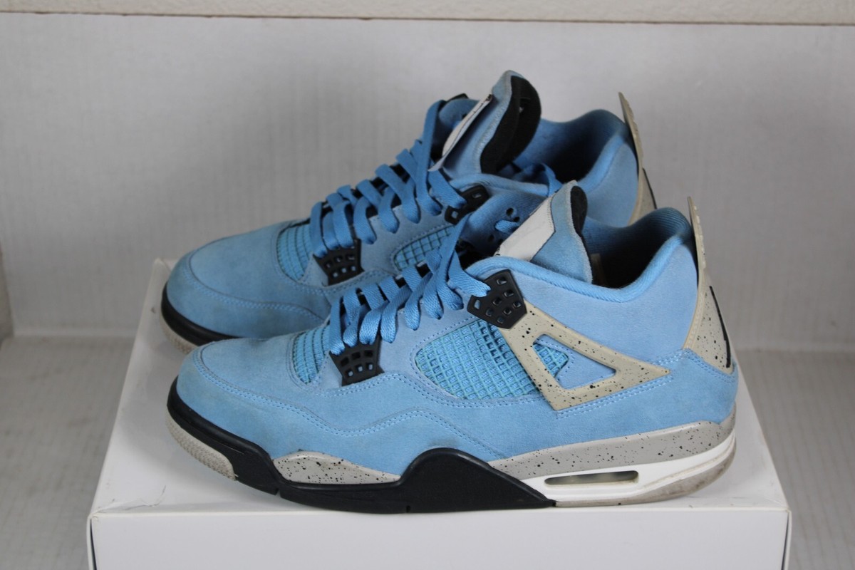 Air Jordan 4 CT8527-400 College Blue Retro Basketball Shoes  display picture 1