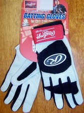 Batting Gloves Leather Rawlings Mike Piazza Enforcer Youth size YXL New