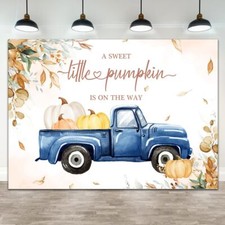 Fall Little Pumpkin Baby Shower Decorations for Boy A Sweet Little Sweet Pump...