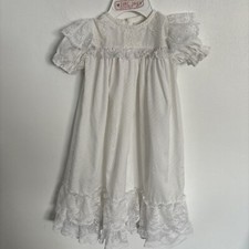 Vintage MADONNA dress Baby  s Size 0-6 Month. White