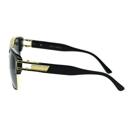 Men's Designer Fashion Sunglasses Bold Top Gold Rim Square Frame UV400 - 第 6/14 張圖片