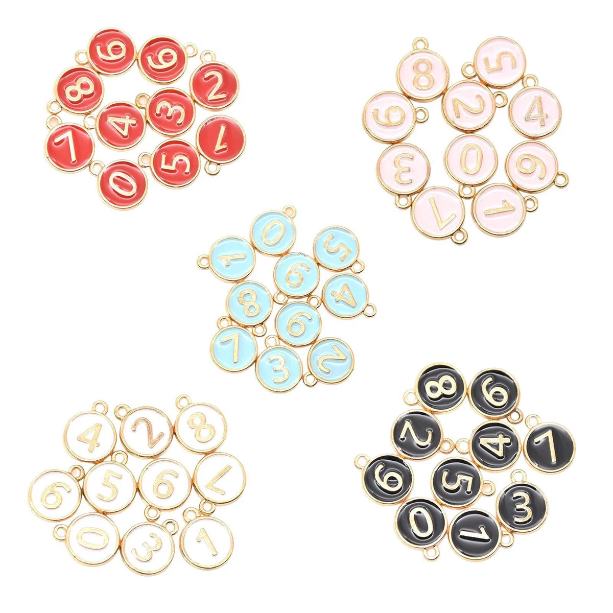 Number charms for best sale bracelets