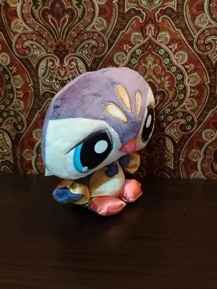 Littlest Pet Shop Sassiest Penguin 7" brinquedo de pelúcia animal 2008 roxo (C - Imagem 3 de 4
