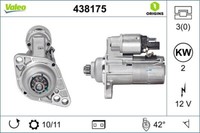 Valeo Anlasser (438175) FüR Skoda Fabia II Roomster VW Transporter T5 Multivan