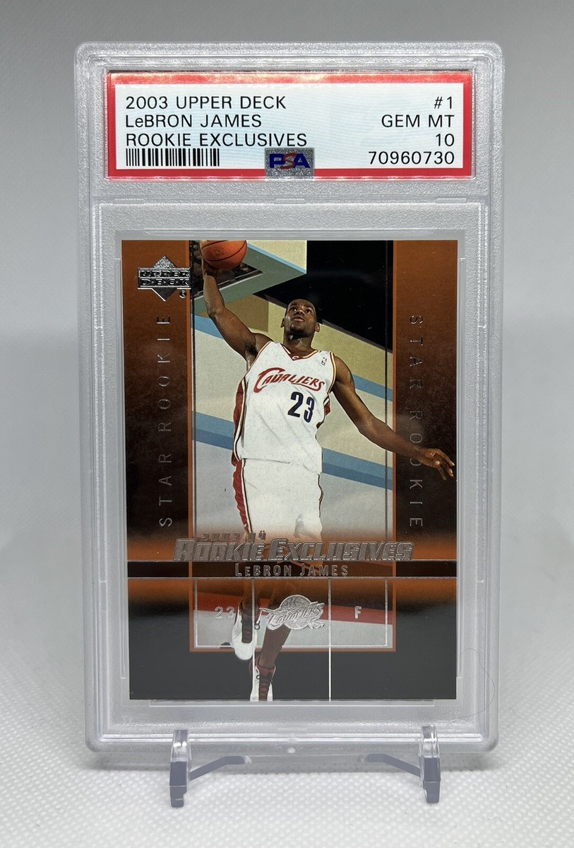 その他 UD rookie exclusives Lebron James card 2003-04 Upper Deck Rookie Exclusives Lebron James Psa 10 Gem