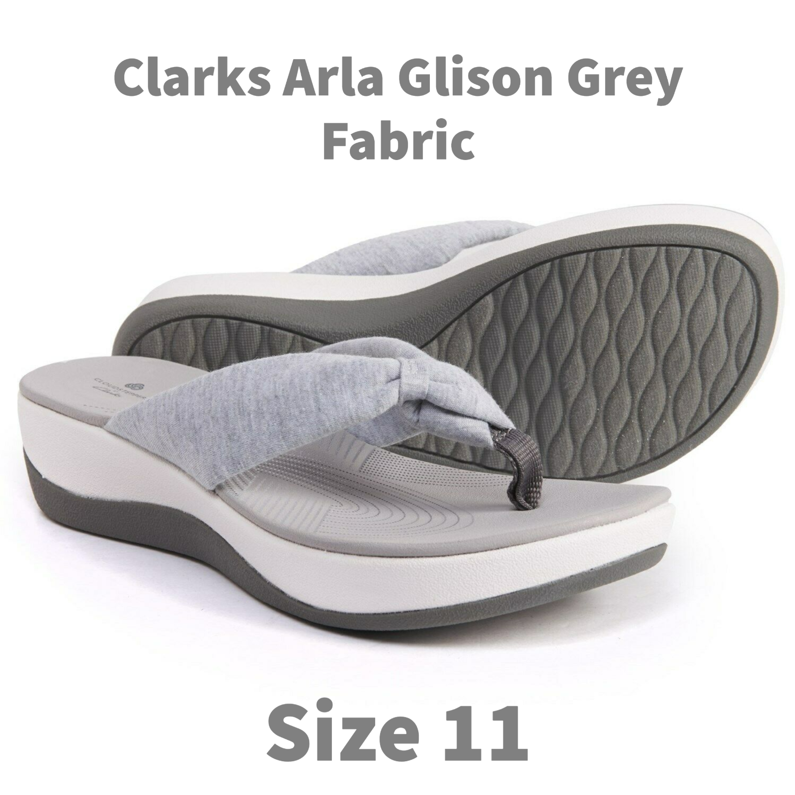 Clarks Cloudsteppers Women's Arla Glison Slide Sandals, 11 M Size, Grey  Fabric 889306019851 | eBay