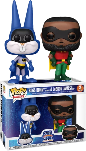FUNKO POP VINYL SPACE JAM 2 BUGS BATMAN & LEBRON JAMES ROBIN 2 PACK EXCLUSIVE