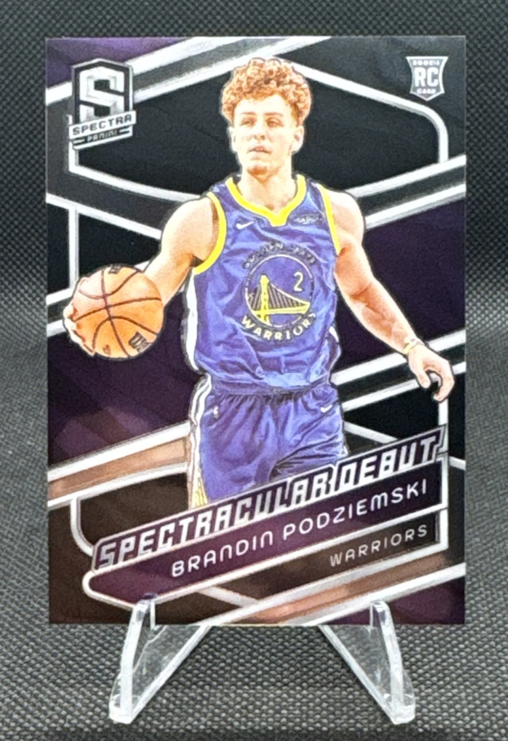 2023-24 Panini Spectra - Spectacular Debut #199 Brandin Podziemski (RC)