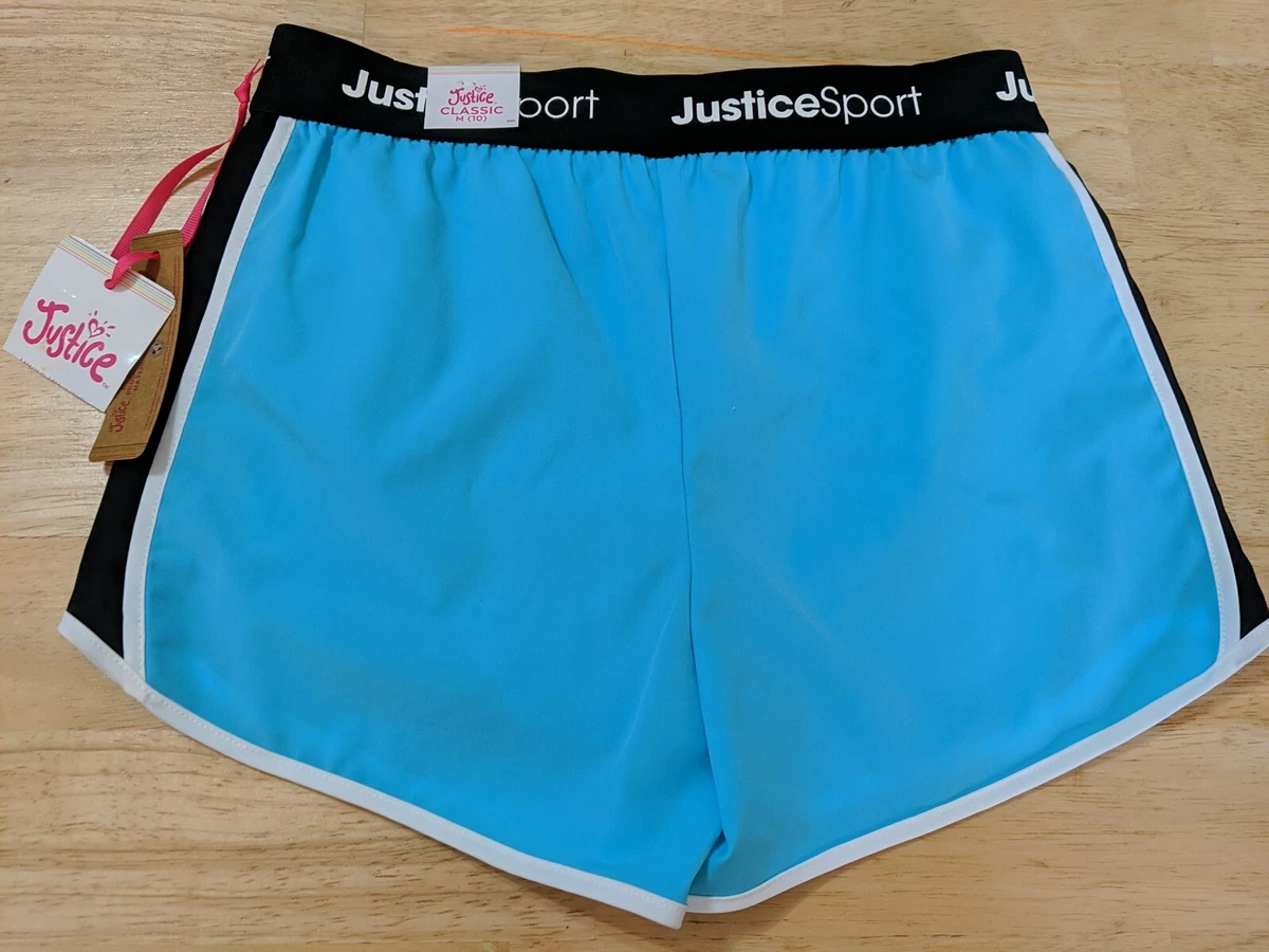 New Girls Size 10 Running Shorts with built in underwear By Justice
