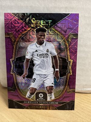 2022-23 Panini Select  Purple Mojo Prizm Aurelien Tchouameni #71