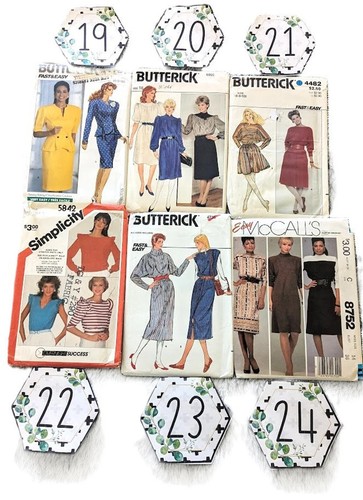 Uncut 1980s Vintage Sewing Patterns U Pick More than Main Pic - Picture 20 of 99