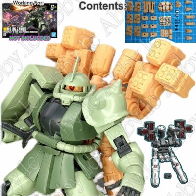 for HG UC 1/144 Zaku II 241 Anubis Missile Fuel Tank Backpack Mono Eye MS-06