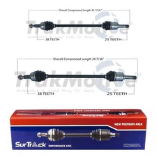 SurTrack Pair Set of 2 Rear CV Axle Shafts For Ford Edge Lincoln MKX AWD