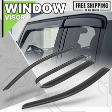 Window Visor Tape-On Vent Wind Rain Deflector Guard fit 14-17 Mitsubishi Mirage