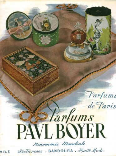 Publicité ancienne parfums Pavl Boyer 1946 issue magazine M. Ph. F - Bild 1 von 1