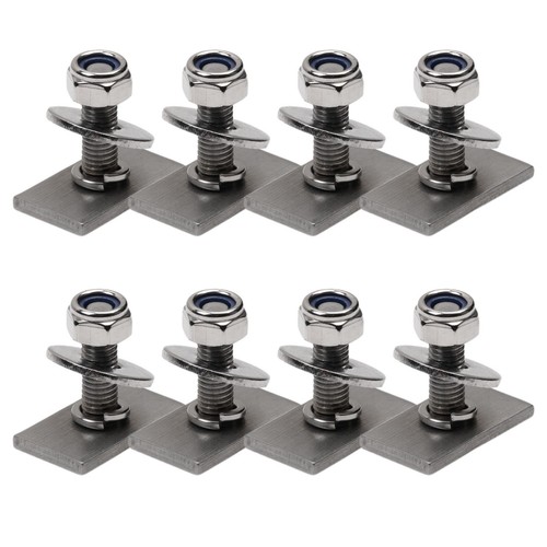 M8x26 Slot Channel NyLock Nuts T Bolts Slider Rhino Thule Yakima Roof ...