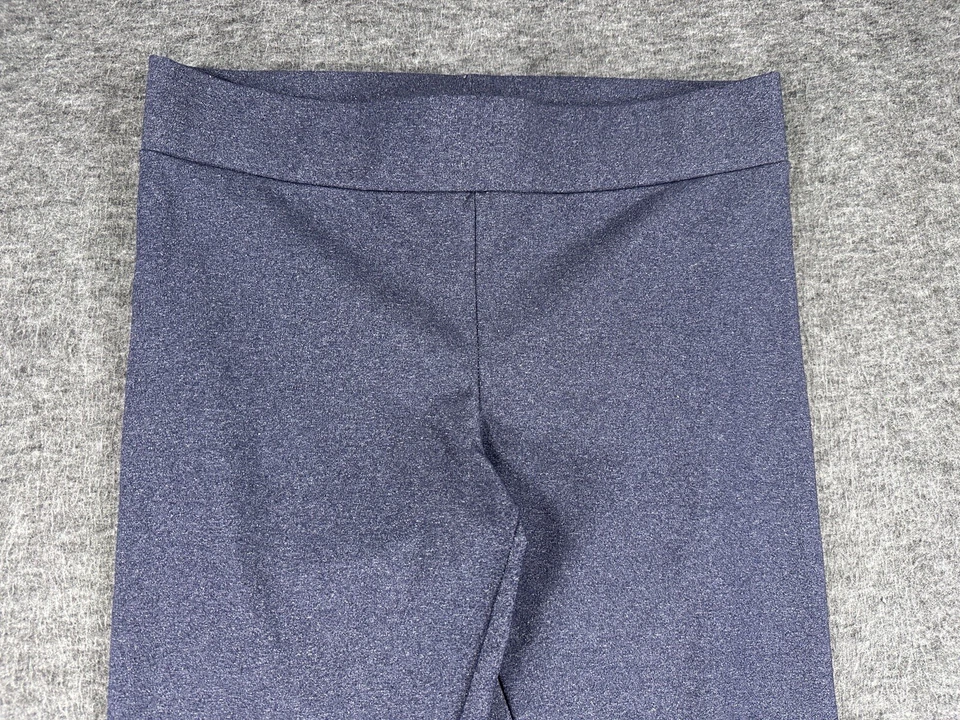 Leggings Matty M Talla Mediana Ajustados Elastizados Yoga Informales Azul Gris Foto 2 de 4