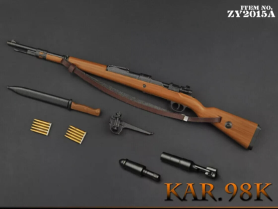 1/6 WWII German KAR 98K Rifle Gun for 12