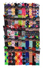 50 Pairs Wholesale Bulk Lot Girl Assorted Designs Novelty Knee High Socks