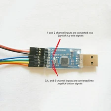 Converter Aircraft Receiver to Joysticks Receiver to PC Controller Converter ##