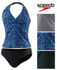 Speedo Ladies Halter Tankini Swimsuit Various Colors